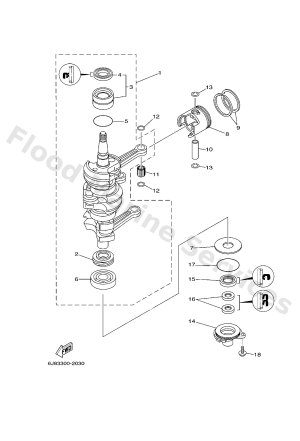 Diagram for CRANKSHAFT & PISTON