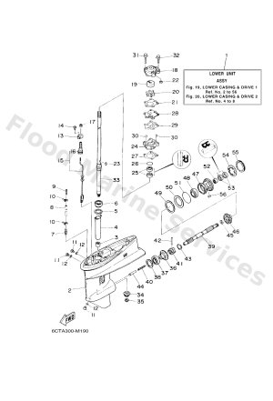 Diagram for LOWER CASING & DRIVE 1