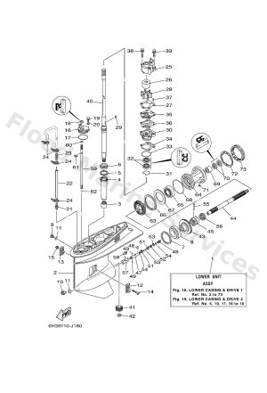 Diagram for LOWER CASING & DRIVE 1