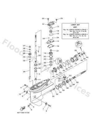 Diagram for LOWER CASING & DRIVE 1