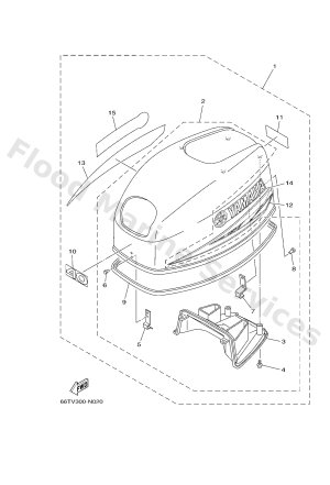 Diagram for TOP COWLING