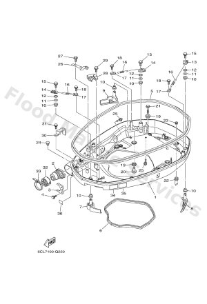 Diagram for BOTTOM COWLING 1