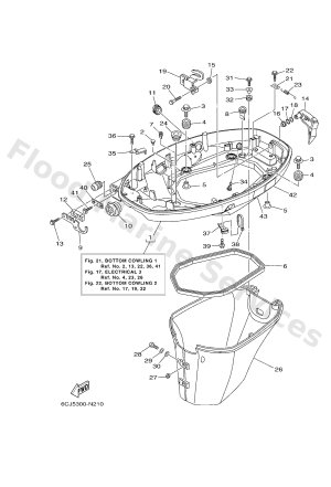 Diagram for BOTTOM COWLING 1