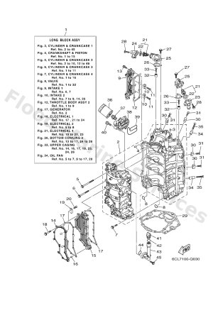 Diagram for CYLINDER & CRANKCASE 1