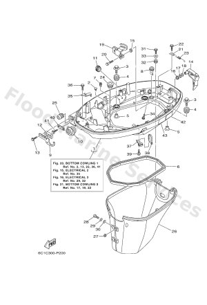 Diagram for BOTTOM COWLING 1