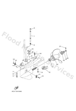 Diagram for LOWER CASING & DRIVE 2