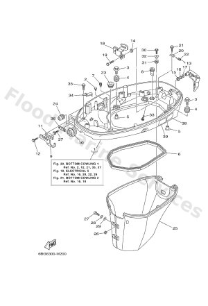Diagram for BOTTOM COWLING 1