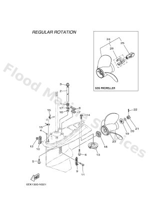 Diagram for LOWER CASING & DRIVE 2
