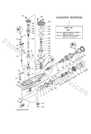 Diagram for LOWER CASING & DRIVE 3