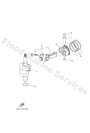 Diagram for CRANKSHAFT & PISTON