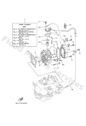Diagram for CYLINDER & CRANKCASE 1
