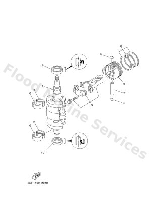 Diagram for CRANKSHAFT & PISTON
