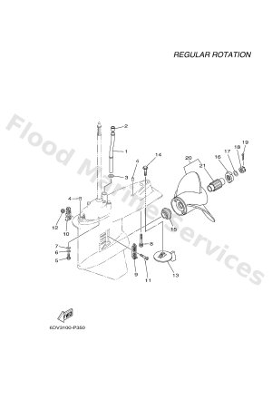 Diagram for LOWER CASING & DRIVE 2