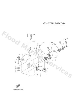 Diagram for LOWER CASING & DRIVE 4