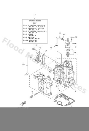 Diagram for CYLINDER & CRANKCASE 1