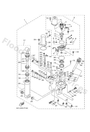 Diagram for POWER TRIM & TILT ASSY