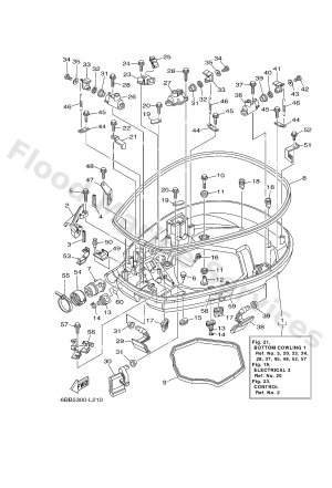 Diagram for BOTTOM COWLING 1