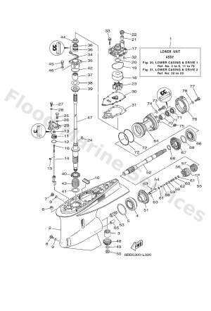 Diagram for LOWER CASING & DRIVE 1