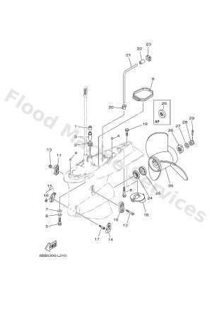 Diagram for LOWER CASING & DRIVE 2