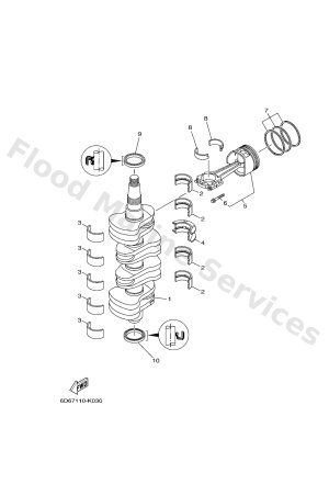 Diagram for CRANKSHAFT & PISTON