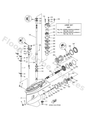 Diagram for LOWER CASING & DRIVE 1