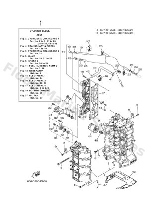 Diagram for CYLINDER & CRANKCASE 1