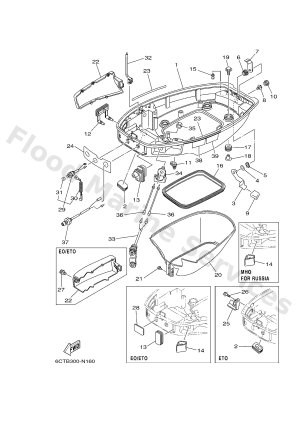 Diagram for BOTTOM COWLING