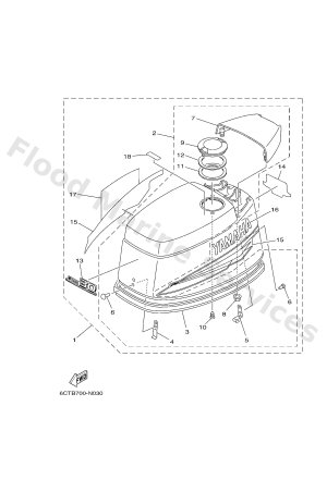 Diagram for TOP COWLING 2
