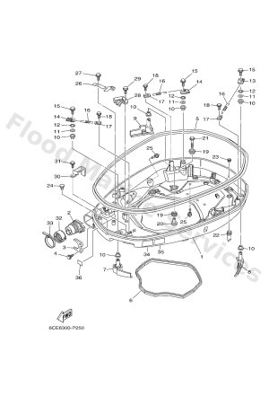 Diagram for BOTTOM COWLING 1