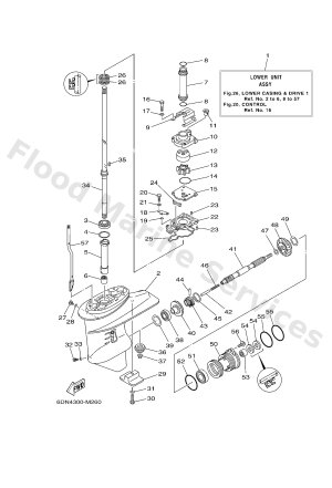 Diagram for LOWER CASING & DRIVE 1