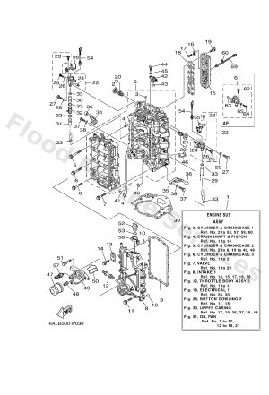 Diagram for CYLINDER & CRANKCASE 1