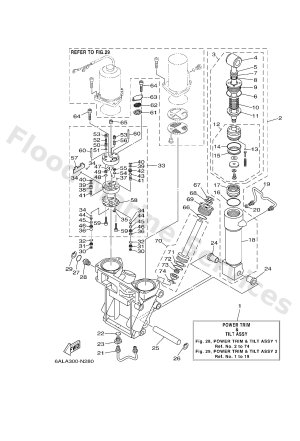 Diagram for POWER TRIM & TILT ASSY 1