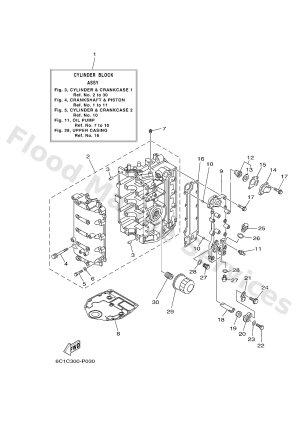 Diagram for CYLINDER & CRANKCASE 1