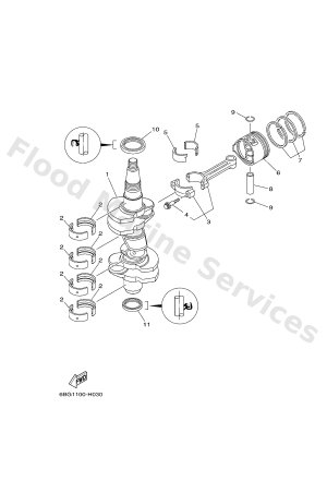 Diagram for CRANKSHAFT & PISTON