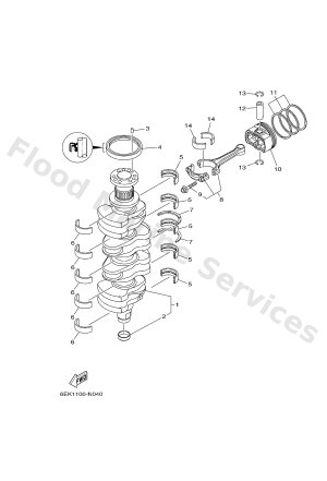 Diagram for CRANKSHAFT & PISTON