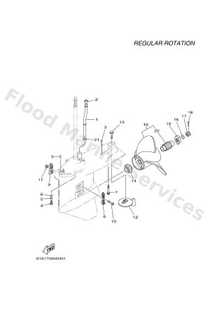 Diagram for LOWER CASING & DRIVE 2