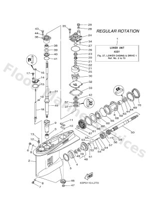 Diagram for LOWER CASING & DRIVE 1