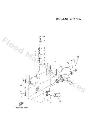 Diagram for LOWER CASING & DRIVE 2