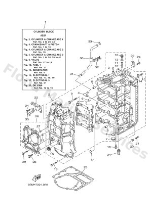 Diagram for CYLINDER & CRANKCASE 1