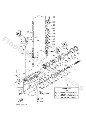 Diagram for LOWER CASING & DRIVE 1