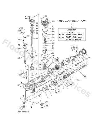Diagram for LOWER CASING & DRIVE 1