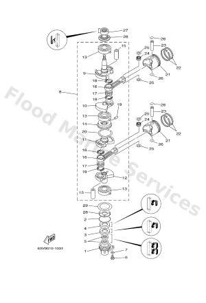 Diagram for CRANKSHAFT & PISTON