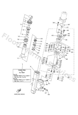 Diagram for POWER TRIM & TILT ASSY 1