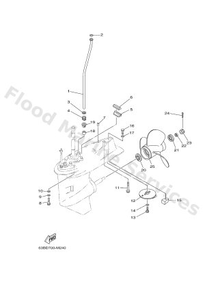 Diagram for LOWER CASING & DRIVE 2