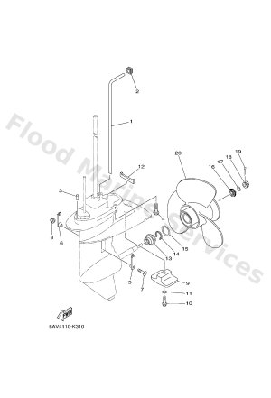 Diagram for LOWER CASING & DRIVE 2