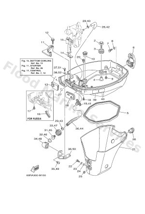 Diagram for BOTTOM COWLING