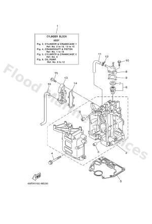Diagram for CYLINDER & CRANKCASE 1