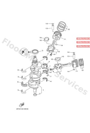 Diagram for CRANKSHAFT & PISTON