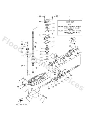 Diagram for LOWER CASING & DRIVE 1