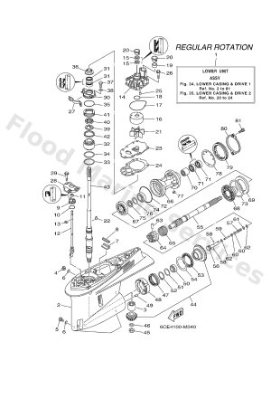Diagram for LOWER CASING & DRIVE 1